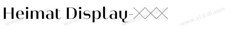 Heimat Display字体转换